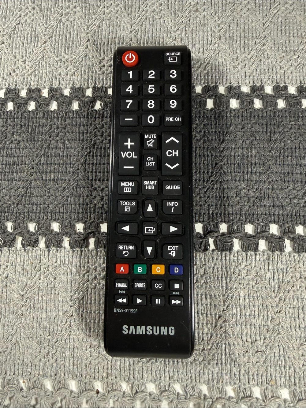 OEM Samsung BN59-01199F Remote Control . Tested.